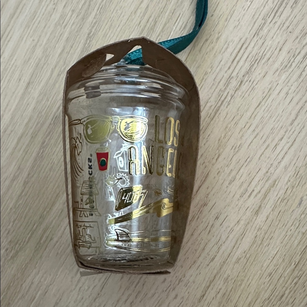 Starbucks Los Angeles Been There Series Holiday Glass Ornament